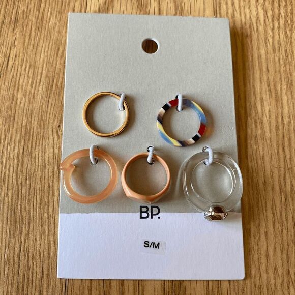 BP Multicolor Resin Rings Set - Picture 2 of 6